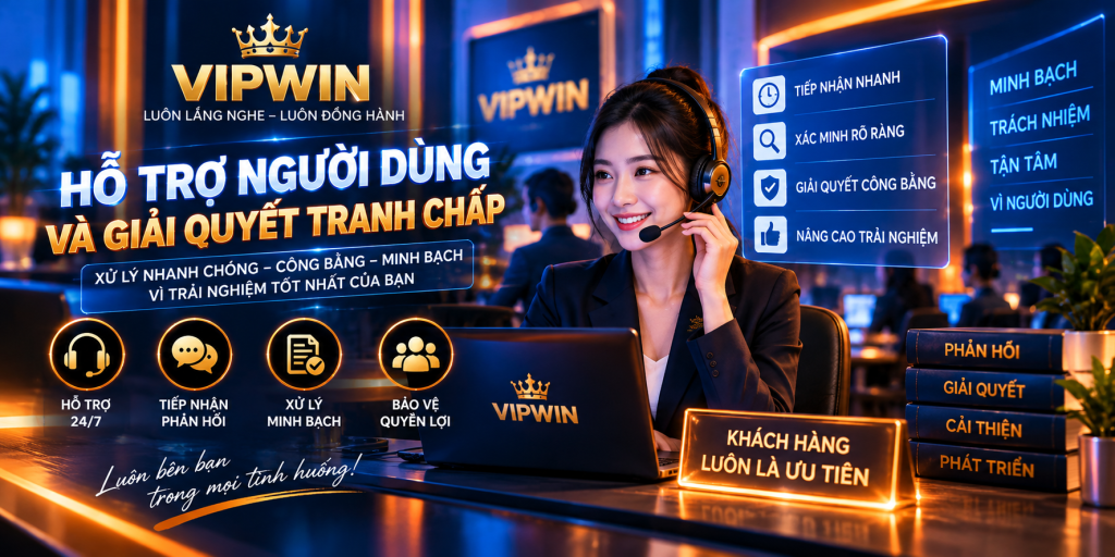 hỗ trợ người dùng và giải quyết tranh chấp